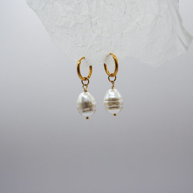 Pearl Elegance Hoops